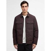 Barbour International Distill Wadded Jacket- Dark Red