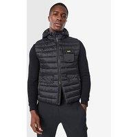 Barbour International Ouston Hooded Puffer Gilet- Black
