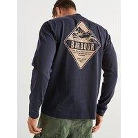 Barbour Redford Long Sleeve T-Shirt- Navy