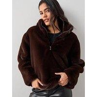 The Very Collection Faux Fur Fleece - Brown