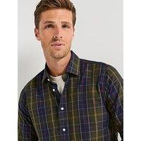 Barbour Kenton Checked Tailored Fit Shirt- Navy