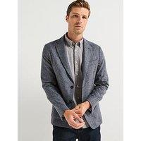 Barbour Kensington Check Single Breasted Modern Blazer - Navy
