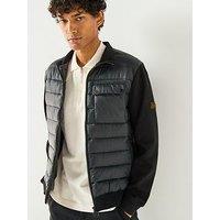 Barbour International Heysham Hybrid Sweat Jacket- Black