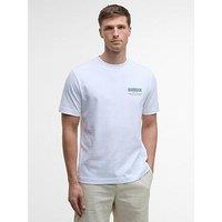 Barbour Relaxed Fit Souter Back Hit T-Shirt- White