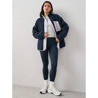 The Very Collection Contrast Pocket Borg Jacket - Blue