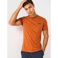 Barbour International Small Logo Short Sleeve T-Shirt- Dark Orange