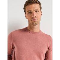 Barbour Pima Cotton Crew Knitted Jumper - Pink