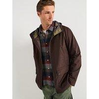 Barbour Domus Hooded Waterproof Jacket - Brown