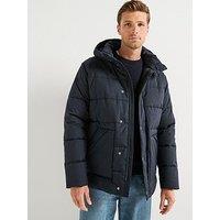 Barbour Brampton Puffer Jacket- Navy
