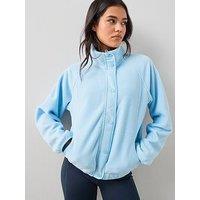 The Very Collection Fleece Button Through Jacket - Blue
