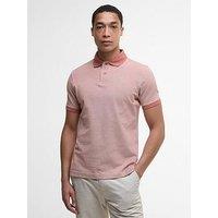 Barbour Essential Sports Mix Short Sleeve Polo Shirt - Light Pink