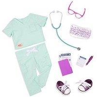 Our Generation Deluxe Doctor In Scrubs Outfit