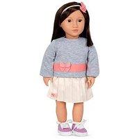 Our Generation Doll With Pink Pleated Skirt - Mei