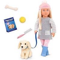 Our Generation Doll With Pet Dog - Meagan And Golden Retriever
