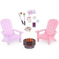 Our Generation Adirondack Doll Chair Set With Fire Pit & Accessories