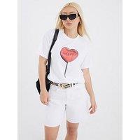 River Island Short Sleeve Lollipop T-Shirt - White