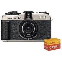 Pentax 17 Film Camera - Dark Silver - Camera + 1X 36 Exposure 35Mm Film