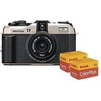 Pentax 17 Film Camera - Dark Silver - Camera + 2X 36 Exposure 35Mm Film
