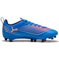 Puma Junior Ultra 6 Play Firm Ground Football Boots - Blue