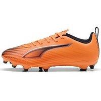 Puma Junior Ultra 6 Play Firm Ground Football Boots - Orange
