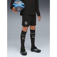 Puma Junior Manchester City 25/26 Away Replica Shorts - Black