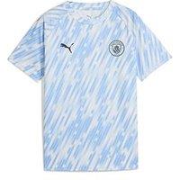 Puma Junior Manchester City 25/26 Warm Up Jersey - Blue