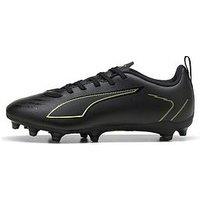 Puma Junior Ultra 6 Play Firm Ground Football Boots - Black