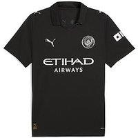 Puma Mens Manchester City 25/26 Away Replica Shirt - Black