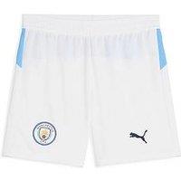 Puma Junior Manchester City 25/26 Home Replica Shorts - White
