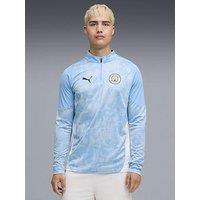 Puma Mens Manchester City 25/26 Training 1/4 Zip Top - Blue