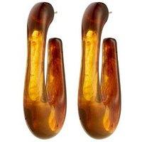Pilgrim Elijah Earrings - Brown