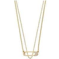 Pilgrim Instant Necklace, 2-In-1 Set - Gold Plated