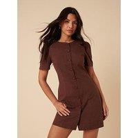 Nobodys Child Tara Mini Dress - Brown