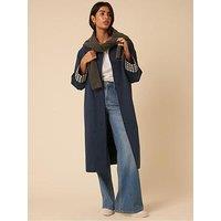 Nobodys Child Contrast Yesenia Car Coat - Blue