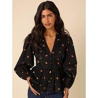 Nobodys Child Starlight Long Sleeve Top - Black