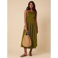 Nobodys Child Talia Midi Dress Plain - Green