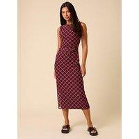 Nobodys Child Ruched Detail Mesh Dress Print