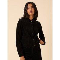 Nobodys Child Scallop Cord Jacket - Black