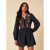 Nobodys Child Monroe Mini Dress Plain - Blue