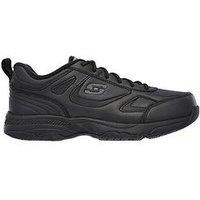 Skechers Dighton Bricelyn Slip Resistant Lace Up Trainer- Black