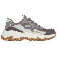 Skechers D'Lites Hiker Leather Trainer - Taupe