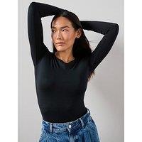 The Very Collection Soft Touch Long Sleeve Top - Black