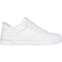 Skechers Jade Put In Neutral Duraleather Lace-Up Slip-Ins Trainer - White