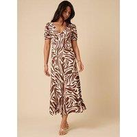 Nobodys Child Ella Midi Dess - Brown