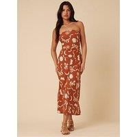 Nobodys Child Amber Midi Dress - Brown