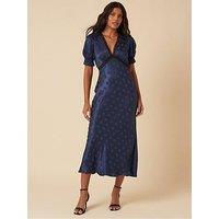 Nobodys Child Angela Midi Dress Plain - Blue