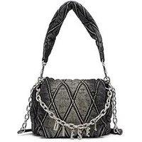 Diesel Charm-D Shoulder Bag - Black