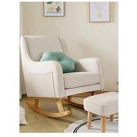 Babymore Ida Nursing Chair With Stool - Ivory