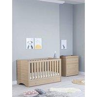 Babymore Veni 2 Piece Room Set With Drawer - Oak