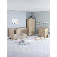 Babymore Veni 3 Piece Room Set With Drawer - Oak